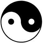 Das Yin-/Yang-Symbol beschreibt das Wirkungsprinzip der dualen Kräfte